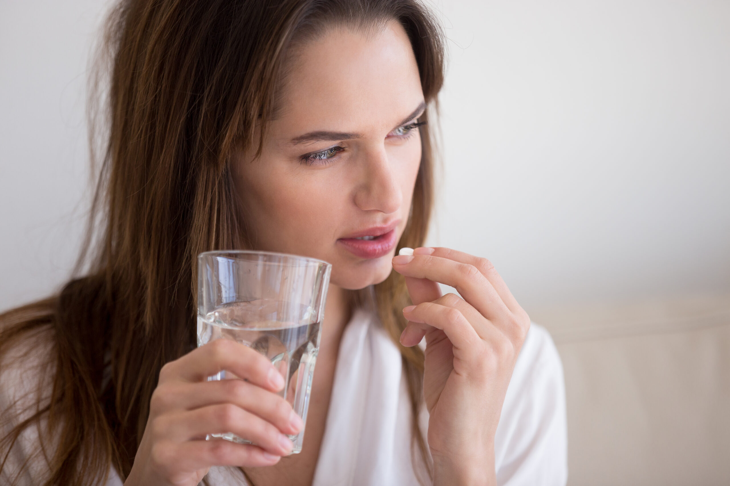 Woman taking finasteride