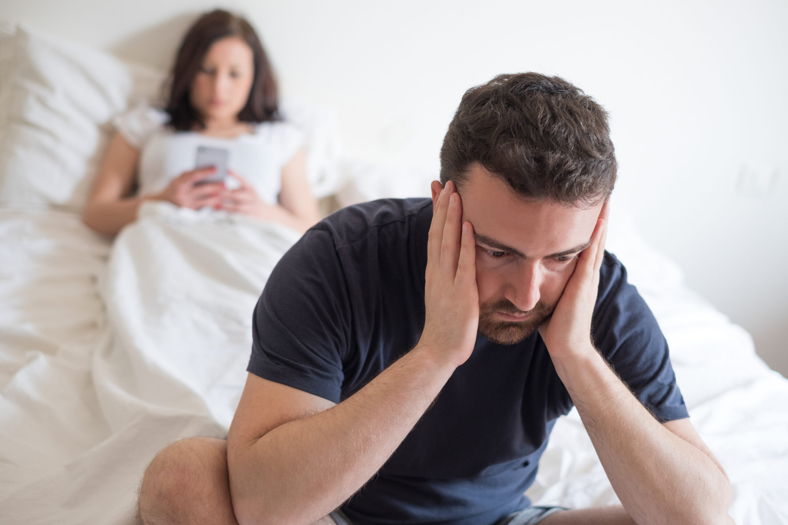 man experiencing finasteride side effects