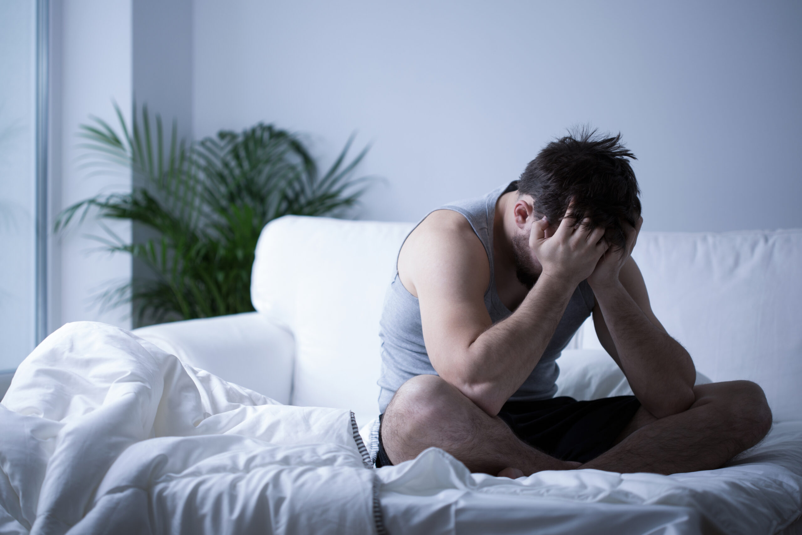man experiencing post-finasteride syndrome